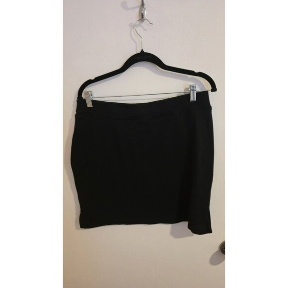 Tommy Hilfiger Sport Mini Skirt Black Womens Large Pickleball Tennis Casual Y2K - Picture 2 of 6